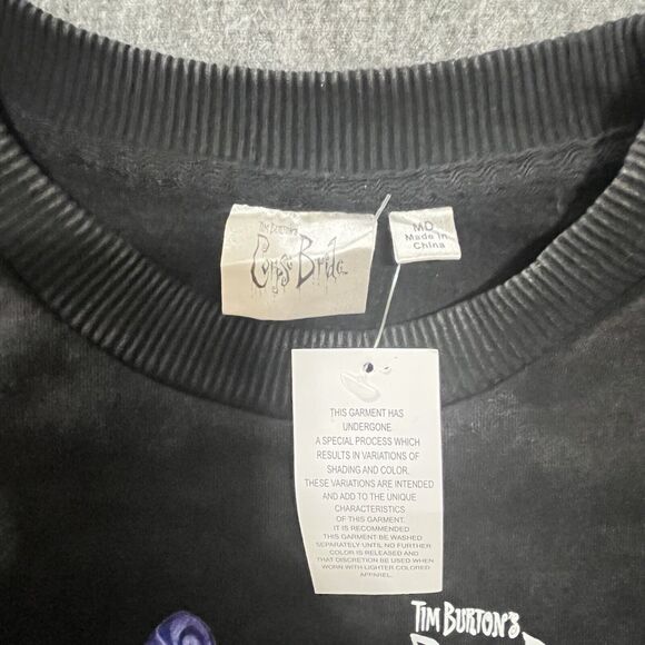 Tim Burton Corpse Bride Pullover Sweatshirt Unisex Size M NWT Living Dead Girl - Picture 2 of 8